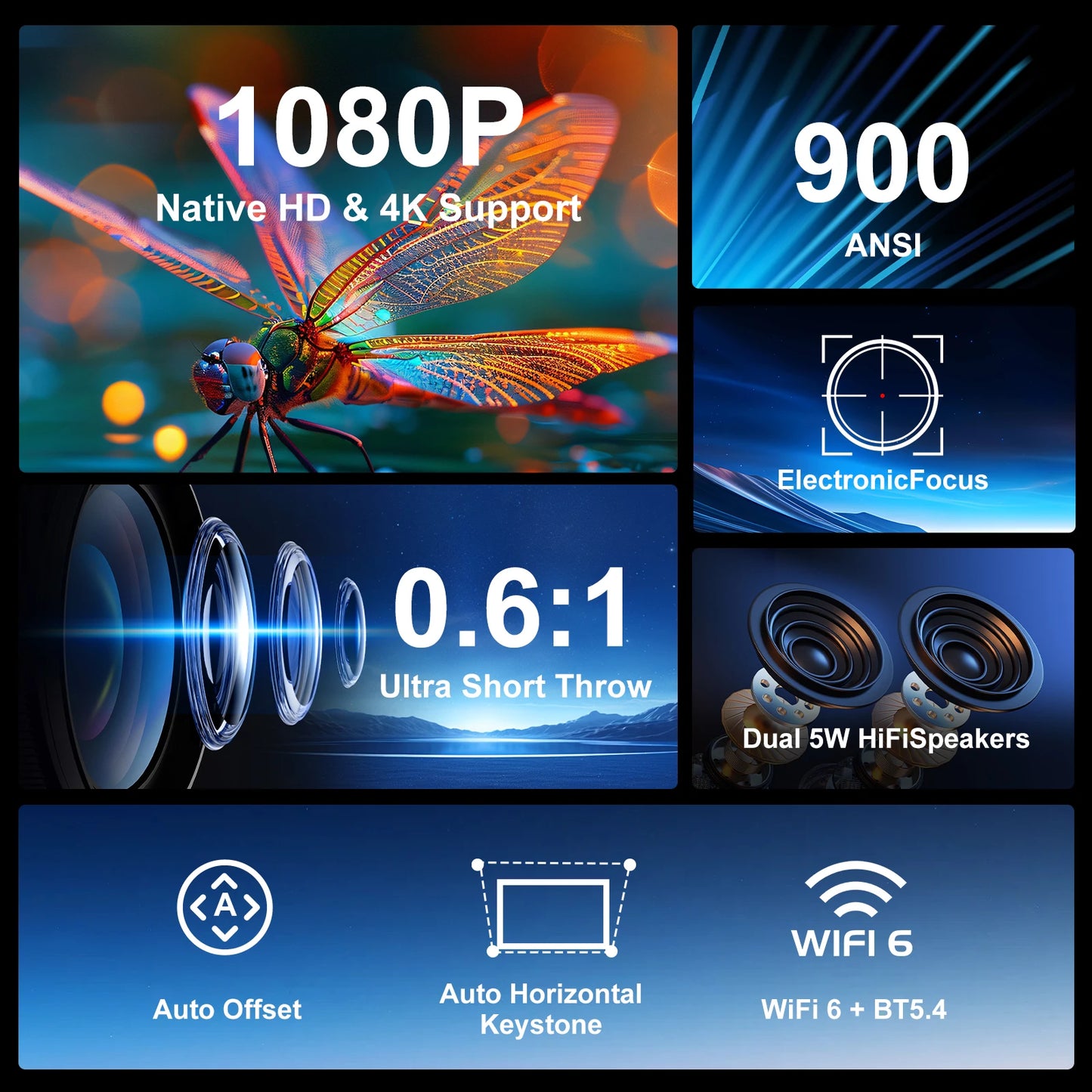 Magcubic HY450 Ultra Short Throw 8K 900ANSI Projector