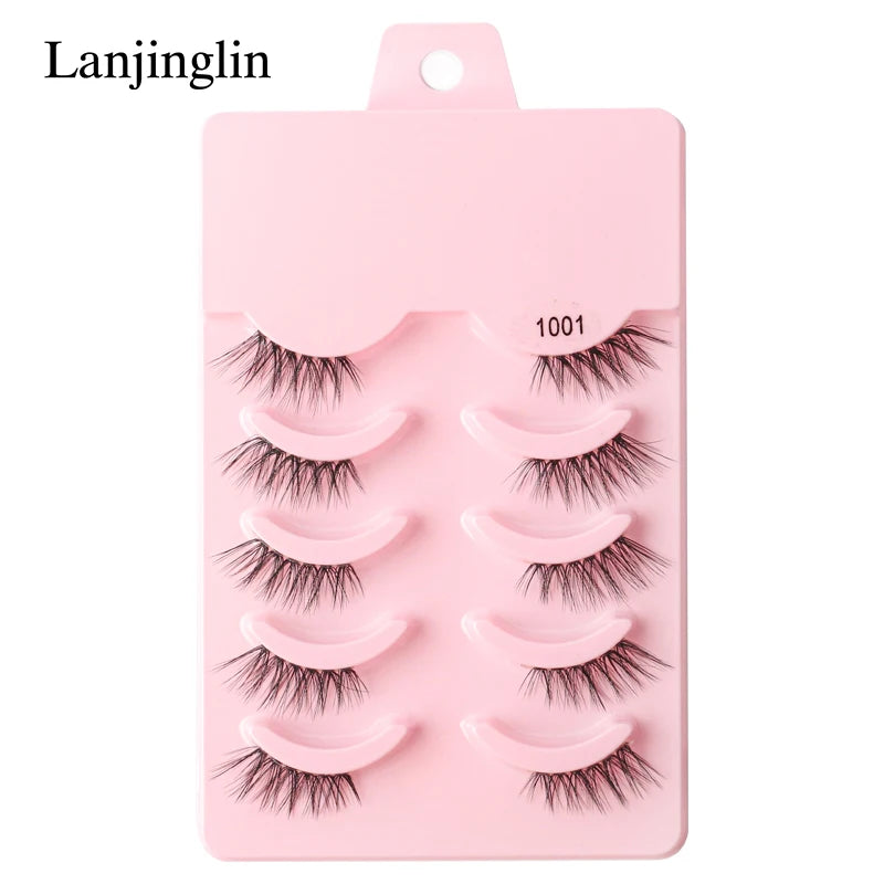 Half Eye Lashes Faux Mink Wispy Fluffy Extensions
