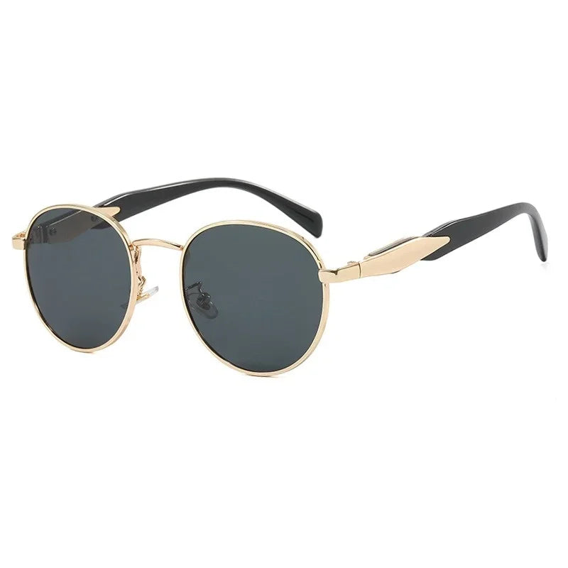 Vintage Round Metal Sunglasses Retro UV400 Eyewear