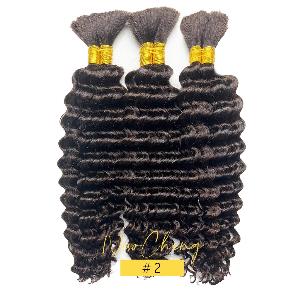 Bulk Human Hair Deep Wave For Braiding Deep Curly