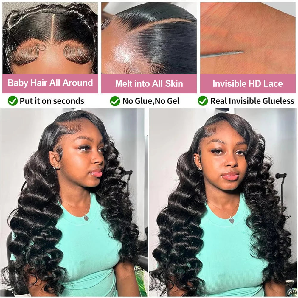 42 40 Inches Curly Wigs 100% Human Hair 13x6 Hd Lace Frontal Wig Brazilian Loose Deep Wave 4x4 Lace Closure Wigs Pre Plucked