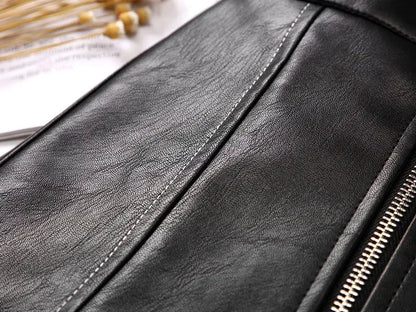 2025 new spring autumn Girls Kids leather PU zipper skirt comfortable cute baby Clothes Children Clothing