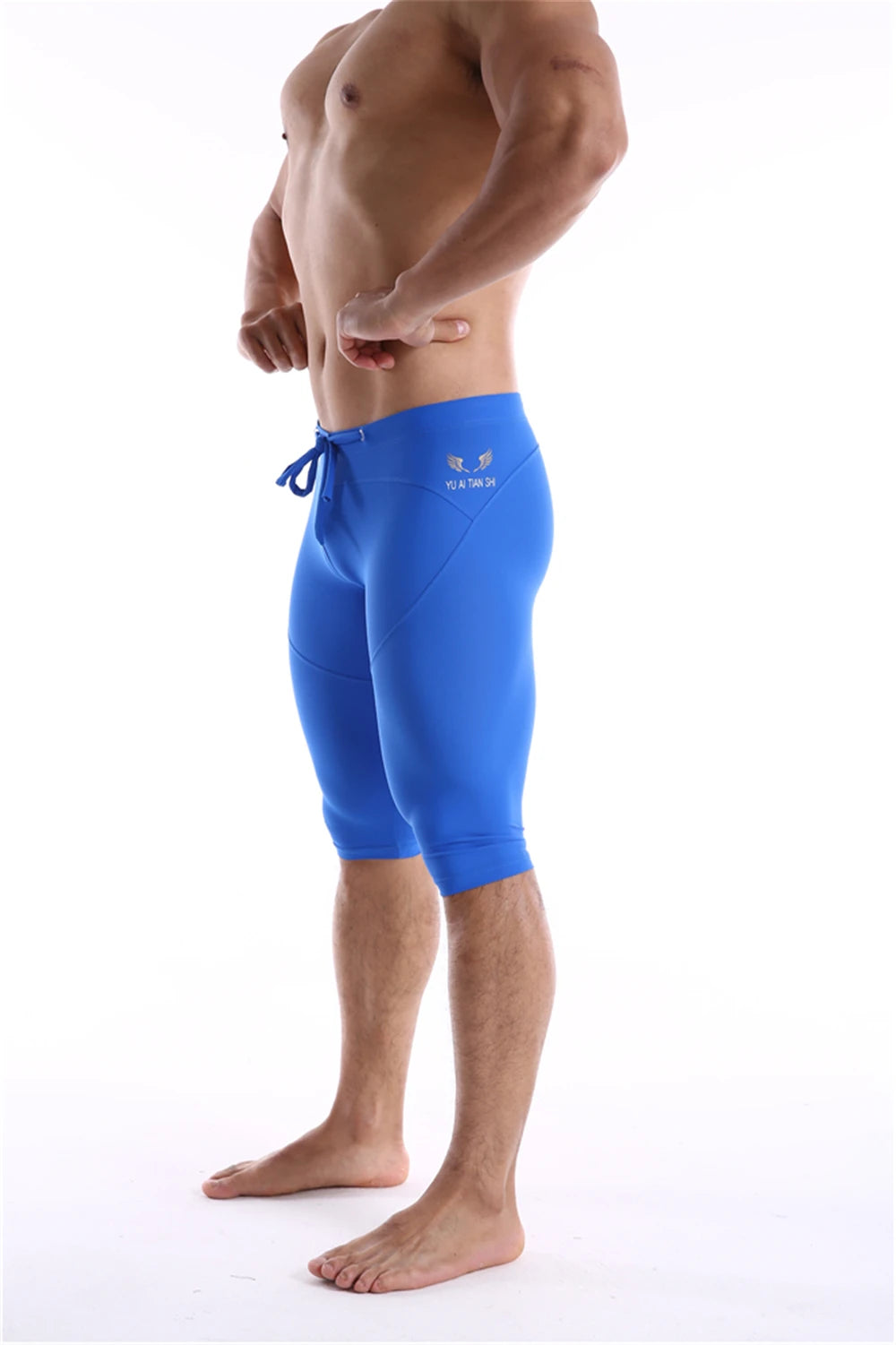 GANYANR Running Tights Men Compression Leggings Gym Sportswear Sexy Basketball Yoga Skins Sport Shorts Training Jogging Athletic