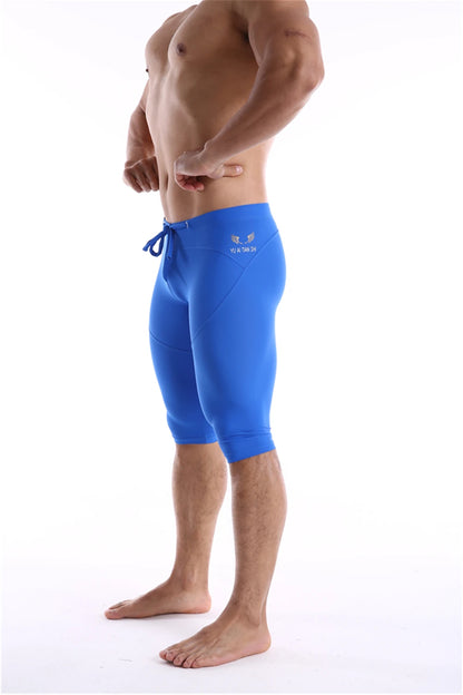 GANYANR Running Tights Men Compression Leggings Gym Sportswear Sexy Basketball Yoga Skins Sport Shorts Training Jogging Athletic