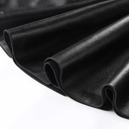 2025 new spring autumn Girls Kids leather PU zipper skirt comfortable cute baby Clothes Children Clothing