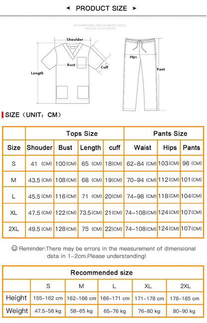 Spa Beauty Salon Surgical Clothing Short Sleeve Beauty Agency Work Set Women Medical Scrub Clothing Slim Medical Ladies Clothing