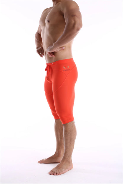 GANYANR Running Tights Men Compression Leggings Gym Sportswear Sexy Basketball Yoga Skins Sport Shorts Training Jogging Athletic