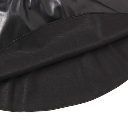 2025 new spring autumn Girls Kids leather PU zipper skirt comfortable cute baby Clothes Children Clothing