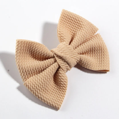 11CM 4.3" Big Hot Sell Seersucker Waffle Hair Bows For Hair Accessories Bow Knot Boutique For Kids Girls Head Wear