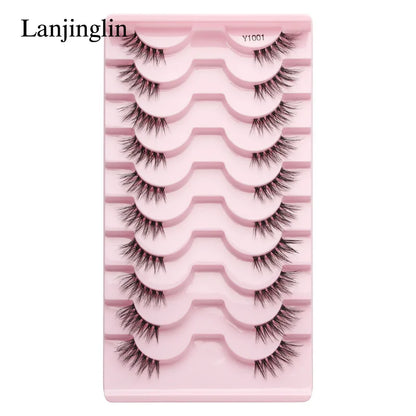 Half Eye Lashes Faux Mink Wispy Fluffy Extensions