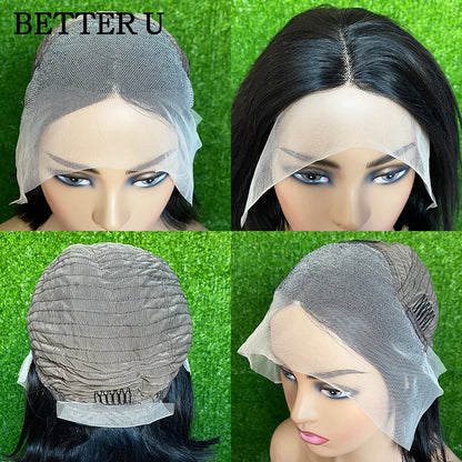 Yellow Colored Wig 13x4 Lace Front Human Hair Wigs Bright Lemon Yellow Body Wave Wig Transparent Lace Wigs For Women Human Hair