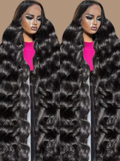 250% HD Remy Body Wave Lace Front Wig 30 40 Inch