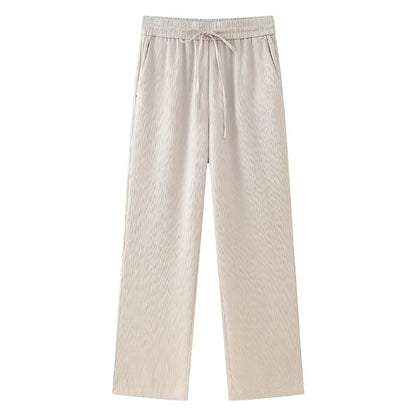 Women's Double Breasted Suit Jacket Pants Set
