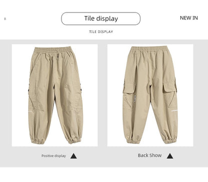 Spring and Autumn Youth Summer Boys Loose Pants