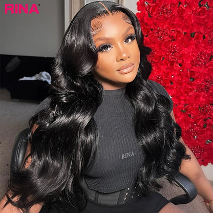 Yellow With 613 Lace Front Wig 13X4 Ombre Light Yellow Blonde 613 Color Body Wave Lace Front Wigs PrePlucked Human Hair Wigs