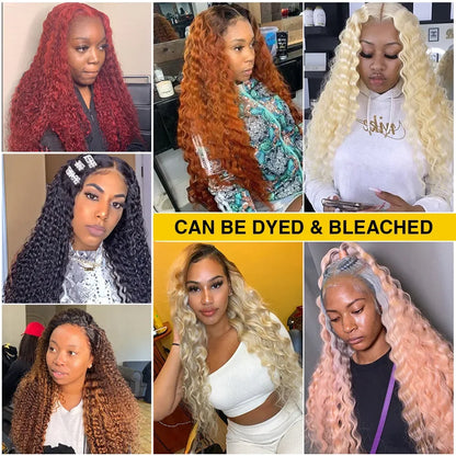 30 36 Inch 250% High Density Purple 13x4 Lace Fronts Wigs Human Hair Bone Straight Hd Preplucked Lace Human Hair Wig Glueless Go