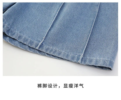 New Girls Shorts Summer Children's Denim Shorts For Kids Trousers Casual Beach Shorts Hot Pants For Teen Girl Clothes 10 12Years