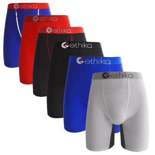 1PC Men's Underwear Sexy Print Boxer Cueca Man Lingerie Men Panties Boxershorts Boxerbriefs Boxers Briefs Shorts Plus Size