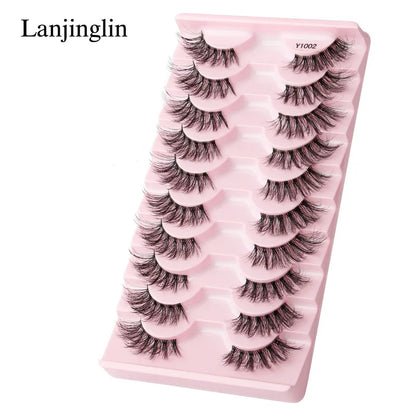 Half Eye Lashes Faux Mink Wispy Fluffy Extensions