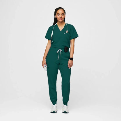 Ladies Scrubs Set Medical Tshirt Pharmacy Women Fashionable Nursing Scrub Overalls Beauty Salon Shirt Nurse Uniform for Hospital