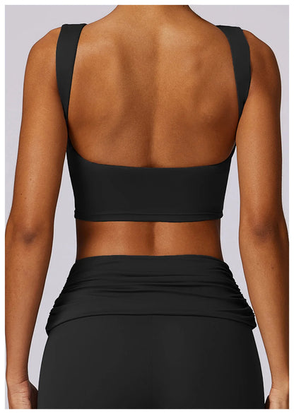 Sports Underwear Women Sexy Workout Sports Bras Tights Crop Top Yoga Vest Shockproof Gym Push Up Fitness Athletic Brassiere