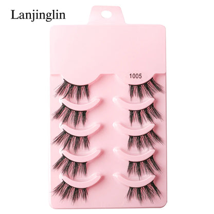 Half Eye Lashes Faux Mink Wispy Fluffy Extensions