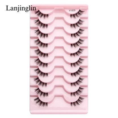 Half Eye Lashes Faux Mink Wispy Fluffy Extensions
