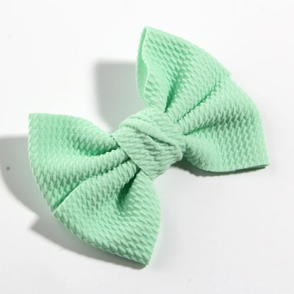 11CM 4.3" Big Hot Sell Seersucker Waffle Hair Bows For Hair Accessories Bow Knot Boutique For Kids Girls Head Wear