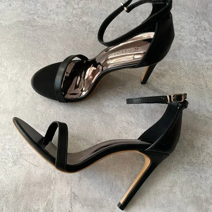 Women Sexy Club 10cm High Heels Stripper Gladiator Holiday Sandals Lady Daily Ankle Strappy Red Khaki Nightclub Dress Sandles