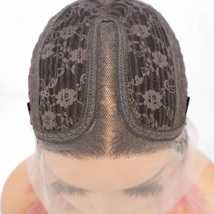 Colored Ombre Pink Bob T Part Lace Wigs Straight Human Hair Lace Front Wigs Pre Plucked Blonde Straight Lace Front Wigs