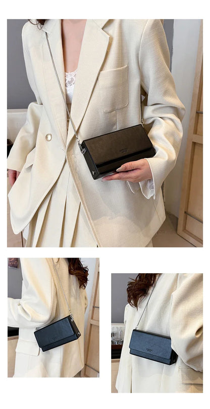 2025 New Women's Bag Fashion Simple Handbag High Quality Design Single Shoulder Bag Crossover Buckle Purse HOT SALE