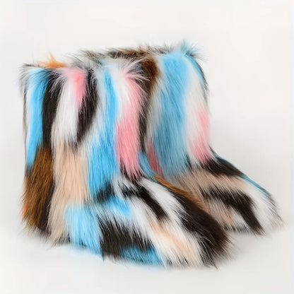 Winter Fluffy Mid-calf Boots