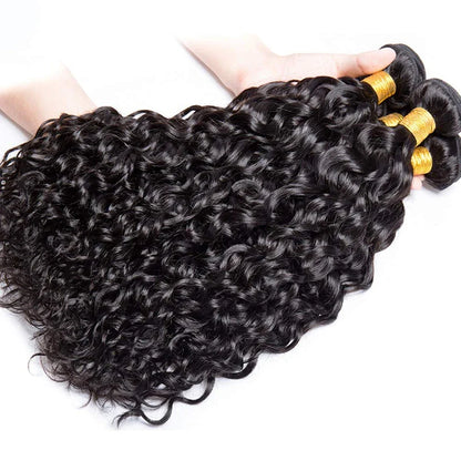 1 Bundle 10-40 Inches Natural Color Brazilian Human Hair Deep Wave Bundles Remy Human Hair Extensions Double Weft Braiding Hair