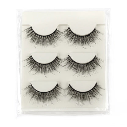 Half Eye Lashes Faux Mink Wispy Fluffy Extensions