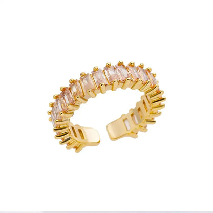 Stainless Steel Luxury Gold Color Rings for Women