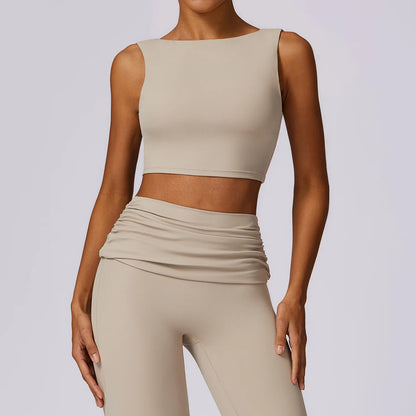 Sports Underwear Women Sexy Workout Sports Bras Tights Crop Top Yoga Vest Shockproof Gym Push Up Fitness Athletic Brassiere