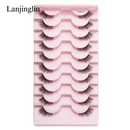 Half Eye Lashes Faux Mink Wispy Fluffy Extensions