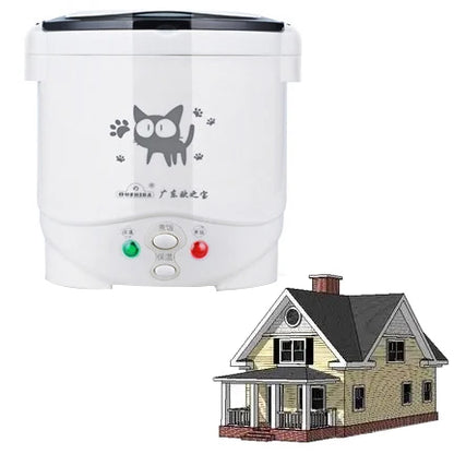 Electric Mini Rice Cooker Portable MultiCooker 12V 24V 220V