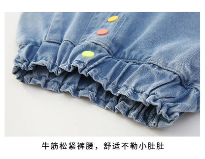 New Girls Shorts Summer Children's Denim Shorts For Kids Trousers Casual Beach Shorts Hot Pants For Teen Girl Clothes 10 12Years