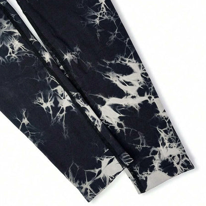 FITTOO V-Buttocks Leggings Women's Tie Dye Scrunch Butt Yoga Pants Fitness Athletic Sexy Gym Suit Female Clothing Sport Tights