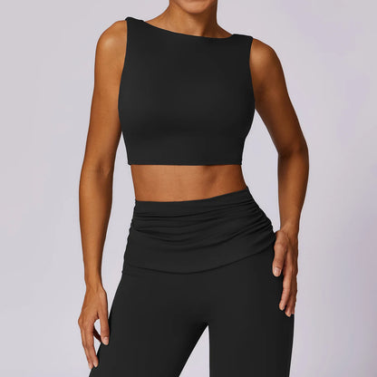 Sports Underwear Women Sexy Workout Sports Bras Tights Crop Top Yoga Vest Shockproof Gym Push Up Fitness Athletic Brassiere