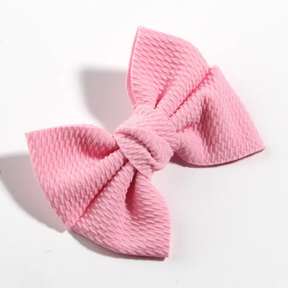 11CM 4.3" Big Hot Sell Seersucker Waffle Hair Bows For Hair Accessories Bow Knot Boutique For Kids Girls Head Wear