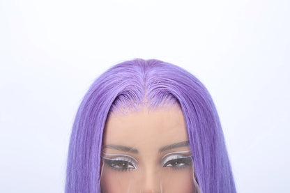 30 36 Inch 250% High Density Purple 13x4 Lace Fronts Wigs Human Hair Bone Straight Hd Preplucked Lace Human Hair Wig Glueless Go