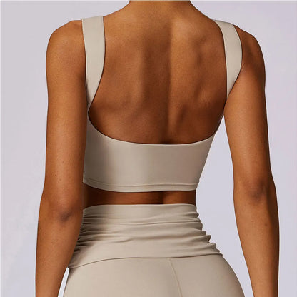 Sports Underwear Women Sexy Workout Sports Bras Tights Crop Top Yoga Vest Shockproof Gym Push Up Fitness Athletic Brassiere