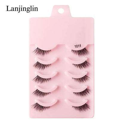 Half Eye Lashes Faux Mink Wispy Fluffy Extensions