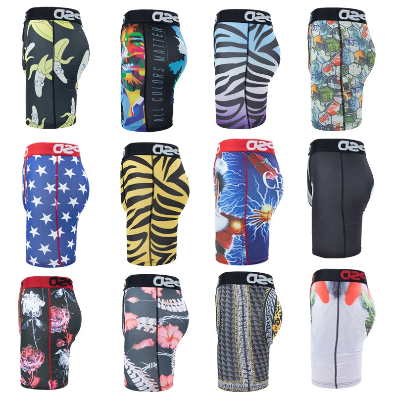 Men Underwear Boxer Cueca Male Panties Lingerie Men Underpants Boxershorts Plus Size 3XL Soft Breathable Men's Boxerbriefs Trunk