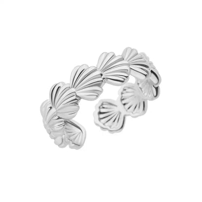 Stainless Steel Luxury Gold Color Rings for Women