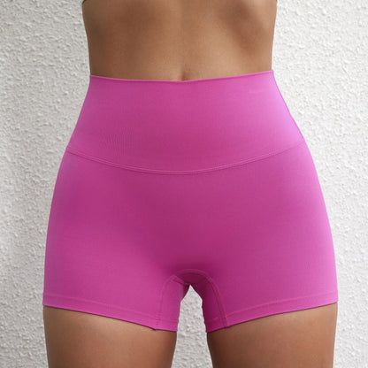 Sexy Solid Color Women Fitness Sport Short High Waist Athletic Yoga Short Leg Cycling Comprehensive Training Jogging Squat Proof