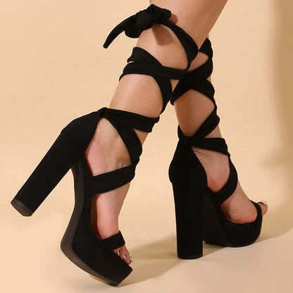 Summer Fashionable High Heels Leisure Chunky Platform Sandals