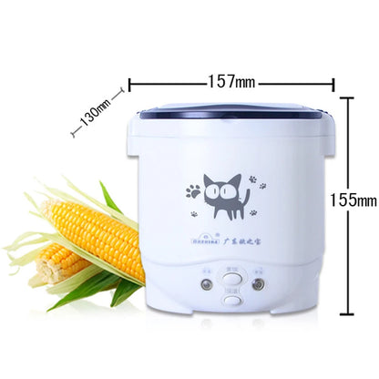 Electric Mini Rice Cooker Portable MultiCooker 12V 24V 220V